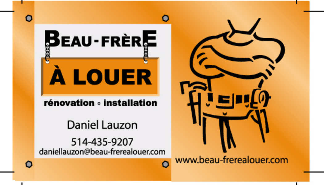 Laval, Qc. Les débuts du beau-frère à louer